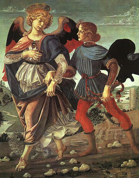 Andrea del Verrocchio Tobias und der Engel oil painting image